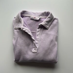Girls long sleeved polo shirt lavender